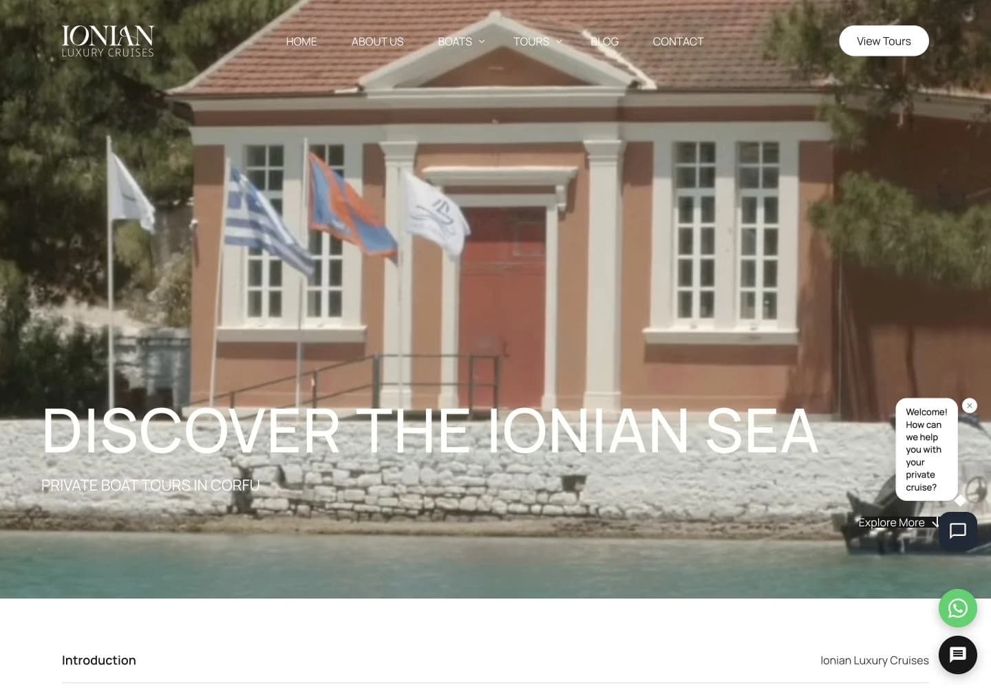 Ionian Luxury Cruises: Η ιστοσελίδα της Ionian Luxury Cruises. Τα δημοσιευμένα Reels ακολουθούν στην ενότητα δειγμάτων.